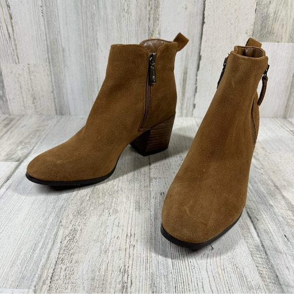 Blondo Women's Siena Boot Waterproof Block Heel Black Leather Zip Bootie #1288 - Picture 14 of 14